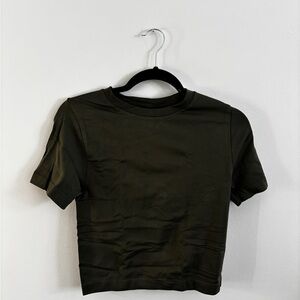 a new day Olive Green Crewneck Short Sleeve Tee